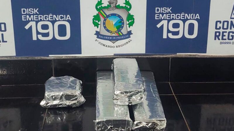 Homem é preso pela Polícia Militar por tráfico de drogas e falsidade ideológica