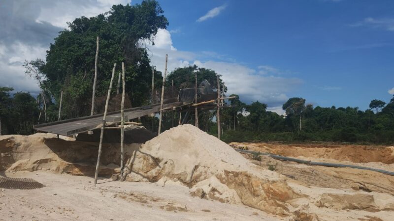 Operação integrada fiscaliza área de garimpos no norte de MT e constata danos ambientais